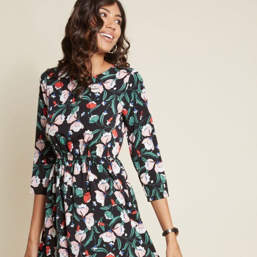 EUC Modcloth Compania Fantastica Poetic Path Midi Dress 2X